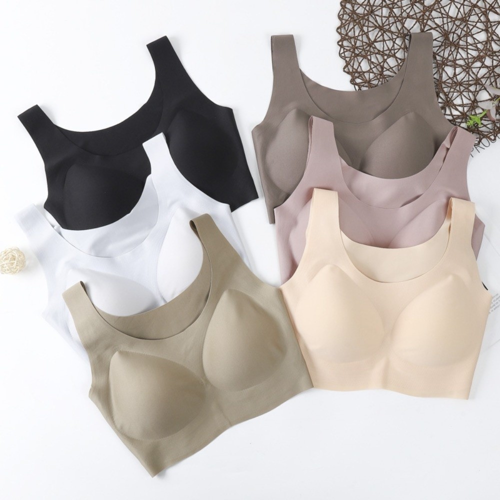 Bralette Wireless Soft - บราไร้โครง กระชับแนบเนื้อ ปิดนุ่ม รองรับแรงกระแทก ดันทรง ไร้รอยต่อ