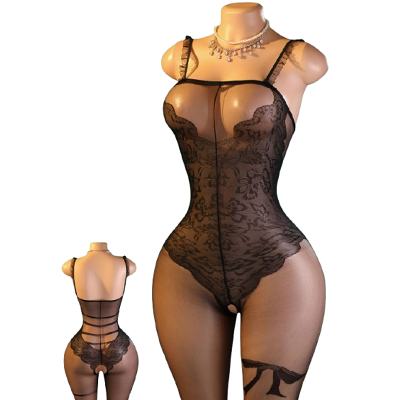 ชุดชั้นในเท็ดดี้สีดำ 1 ชิ้น ทำ - Lace Teddy Lingerie บทวิจารณ์และราคา